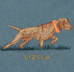 Vizsla embroidery