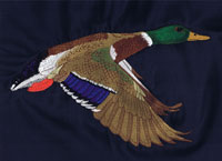 Duck embroidery Ruffwood design