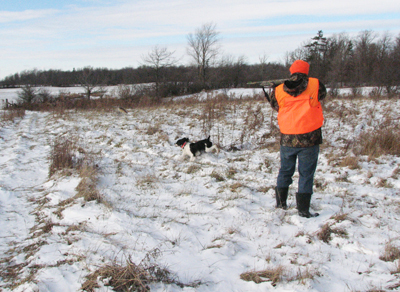 Gunner, Matt with Springer at Ruffwood Game Farm